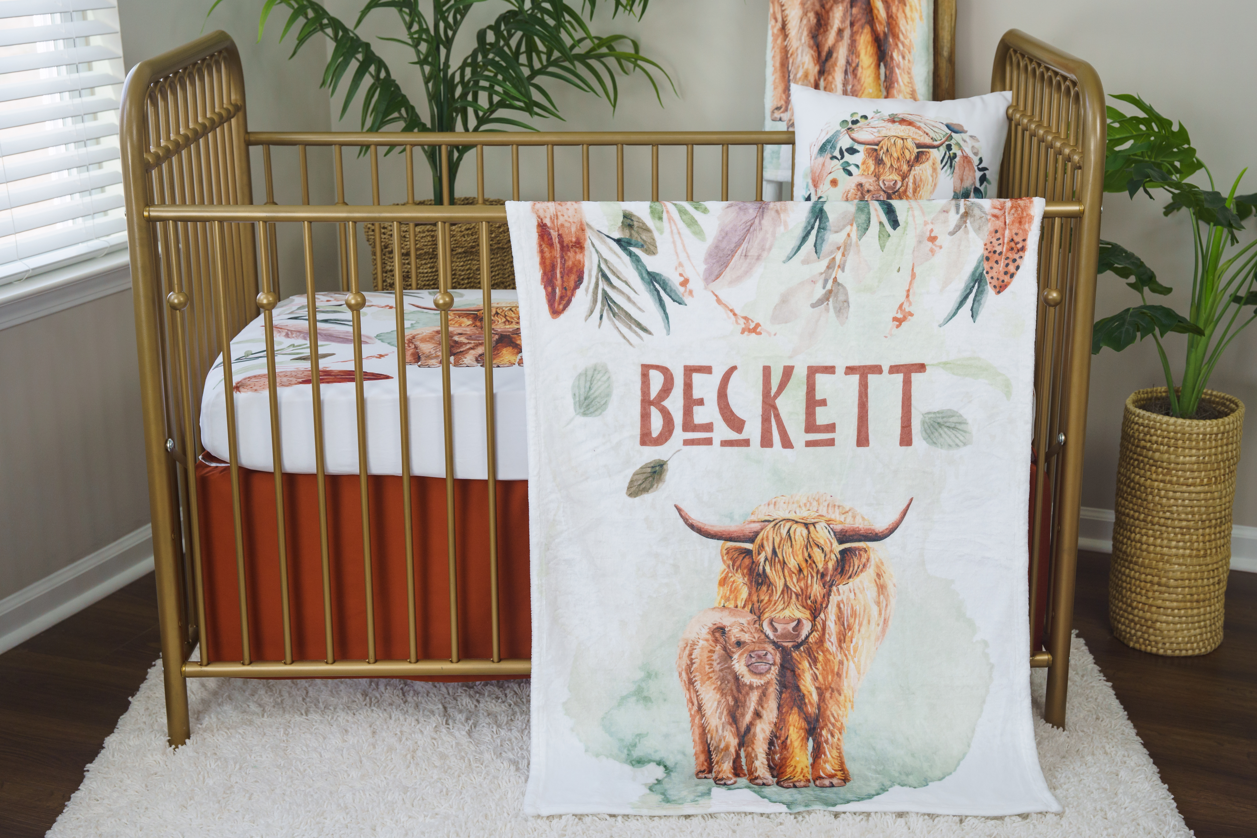Leopard Love Floral Peel & Stick Wallpaper : Crib Bedding & Nursery Decor –  Modified Tot