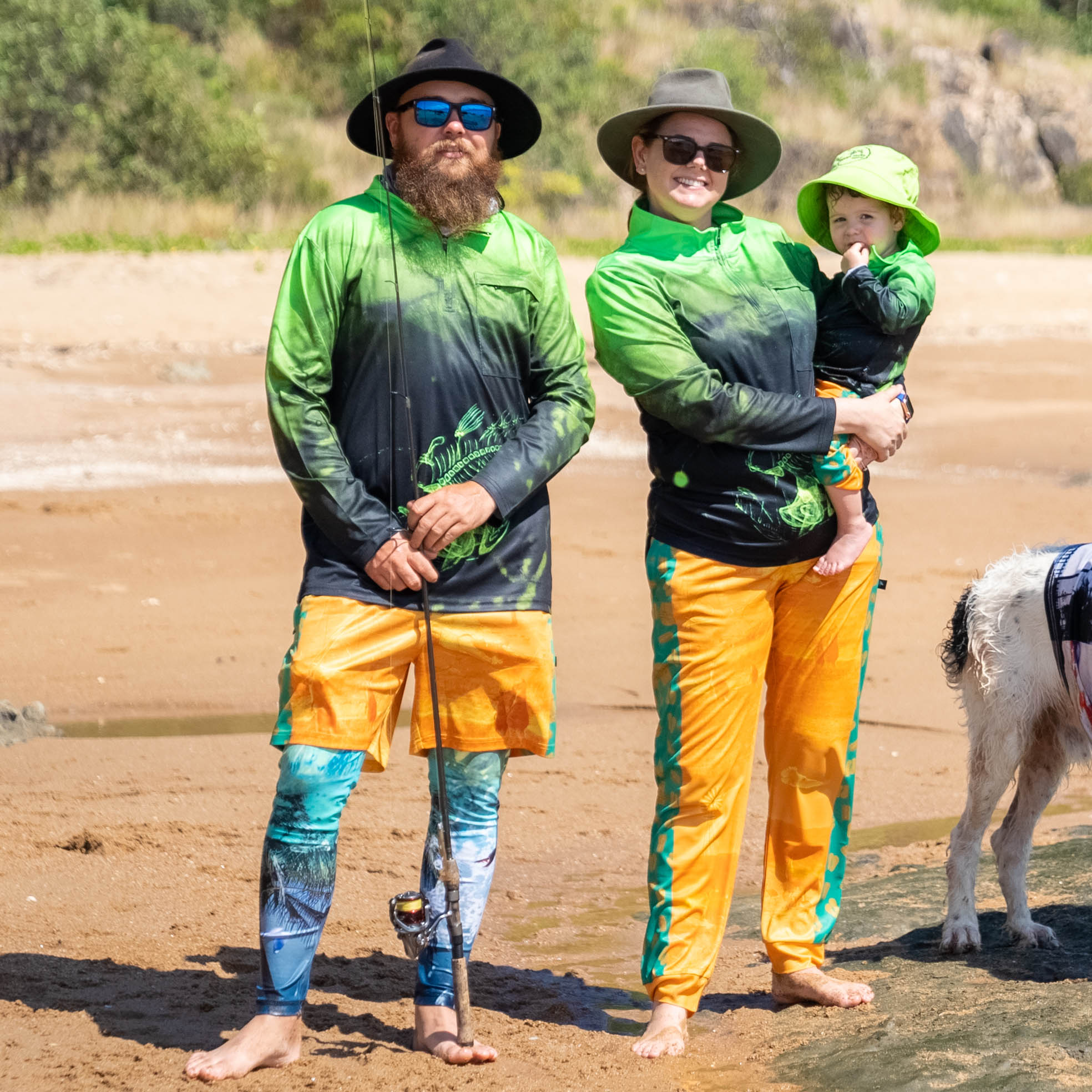 Kids UV Protective Fishing Pants - Camo